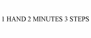 1 hand 2 minutes 3 steps