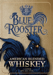 blue rooster american blended whiskey