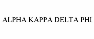 alpha kappa delta phi