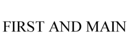 first and main