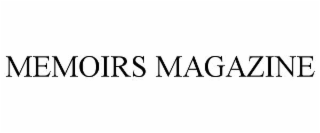 memoirs magazine