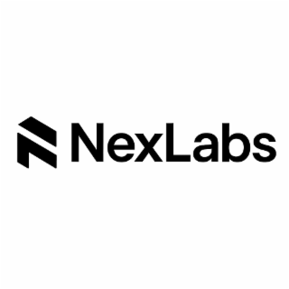 the image contains the text: “nexlabs”.the logo features a minimal, geometric “n” symbol to the left of the word “nexlabs”.it consists of two bold, angled shapes that create a modern, futuristic “n” mark giving it a tech or innovation vibe. the design is 