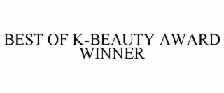best of k-beauty award winner