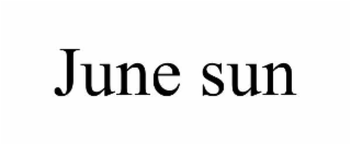 june sun