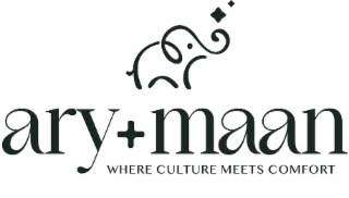 ary + maan where culture meets comfort text below a picture of an elephant with two stars on top of the elephant's trunk