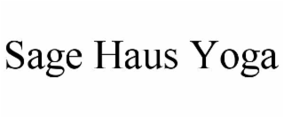 sage haus yoga