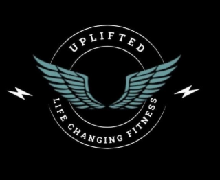 uplifted fitness life changing wings, and lightning bolts