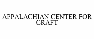 appalachian center for craft