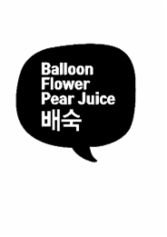 balloon flower pear juice