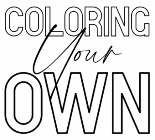 coloring your own