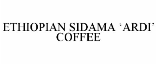 ethiopian sidama ‘ardi’ coffee