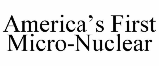 america’s first micro-nuclear