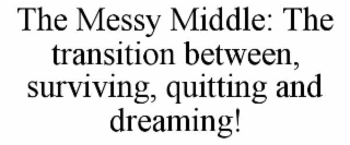 the messy middle: the transition between, surviving, quitting and dreaming!