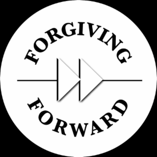 forgiving forward, 2 forward arrows with a line to the left and right of the arrows