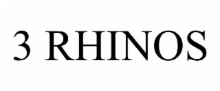 3 rhinos