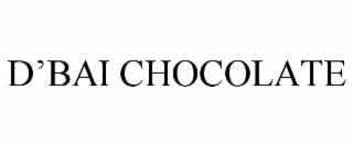 d’bai chocolate