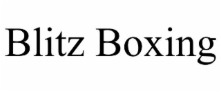 blitz boxing