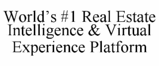 world’s #1 real estate intelligence & virtual experience platform
