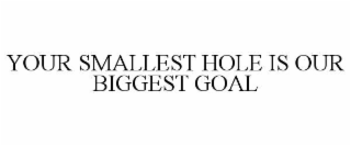 your smallest hole is our biggest goal