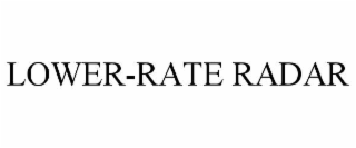 lower-rate radar