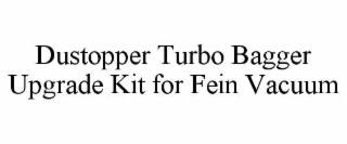 dustopper turbo bagger upgrade kit for fein vacuum