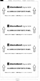 alumabond digital acm aluminum composite panel please peel off the protective film within 45 days after installation in one direction alumabond digital acmaluminum composite panel please peel off the protective film within 45 days after installation in on