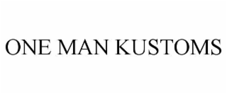 one man kustoms