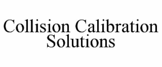 collision calibration solutions