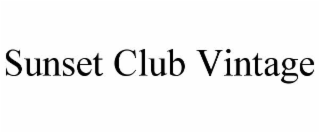 sunset club vintage