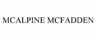 mcalpine mcfadden