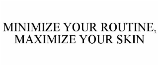 minimize your routine, maximize your skin