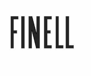 the word "finell" in bold lettering