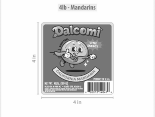 vita! energy easy peel 4lb - mandarins dalcomi california mandarin