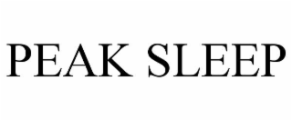 peak sleep