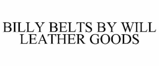 billy belts by will leather goods