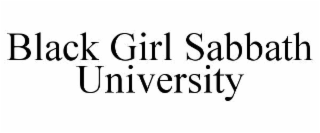 black girl sabbath university