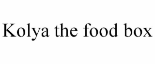 kolya the food box