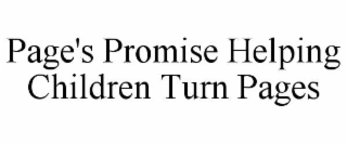 page's promise helping children turn pages