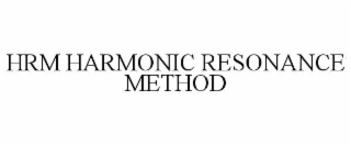 hrm harmonic resonance method