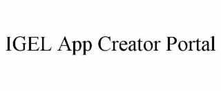 igel app creator portal