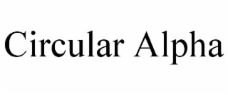 circular alpha