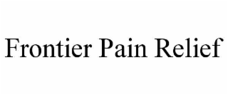frontier pain relief
