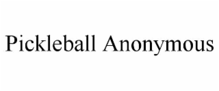 pickleball anonymous