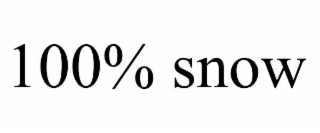 100% snow