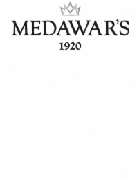 medawar's 1920