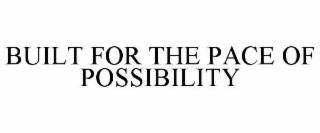 built for the pace of possibility