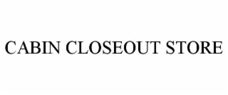 cabin closeout store