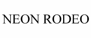 neon rodeo
