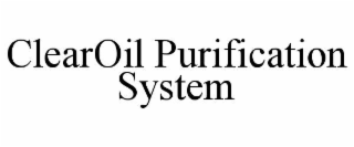 clearoil purification system