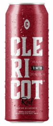 c clericot red 11% alc. vol. tinto cont. net. 750 ml hecho en mÉxico bebida alcohÓlica preparada con vino tinto